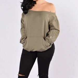Fashion nova off the shoulder sweater